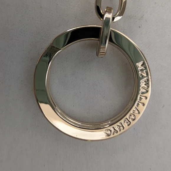 MZ Wallace Flat Metro Key Pouch Metallic Bronze - Picture 8 of 8